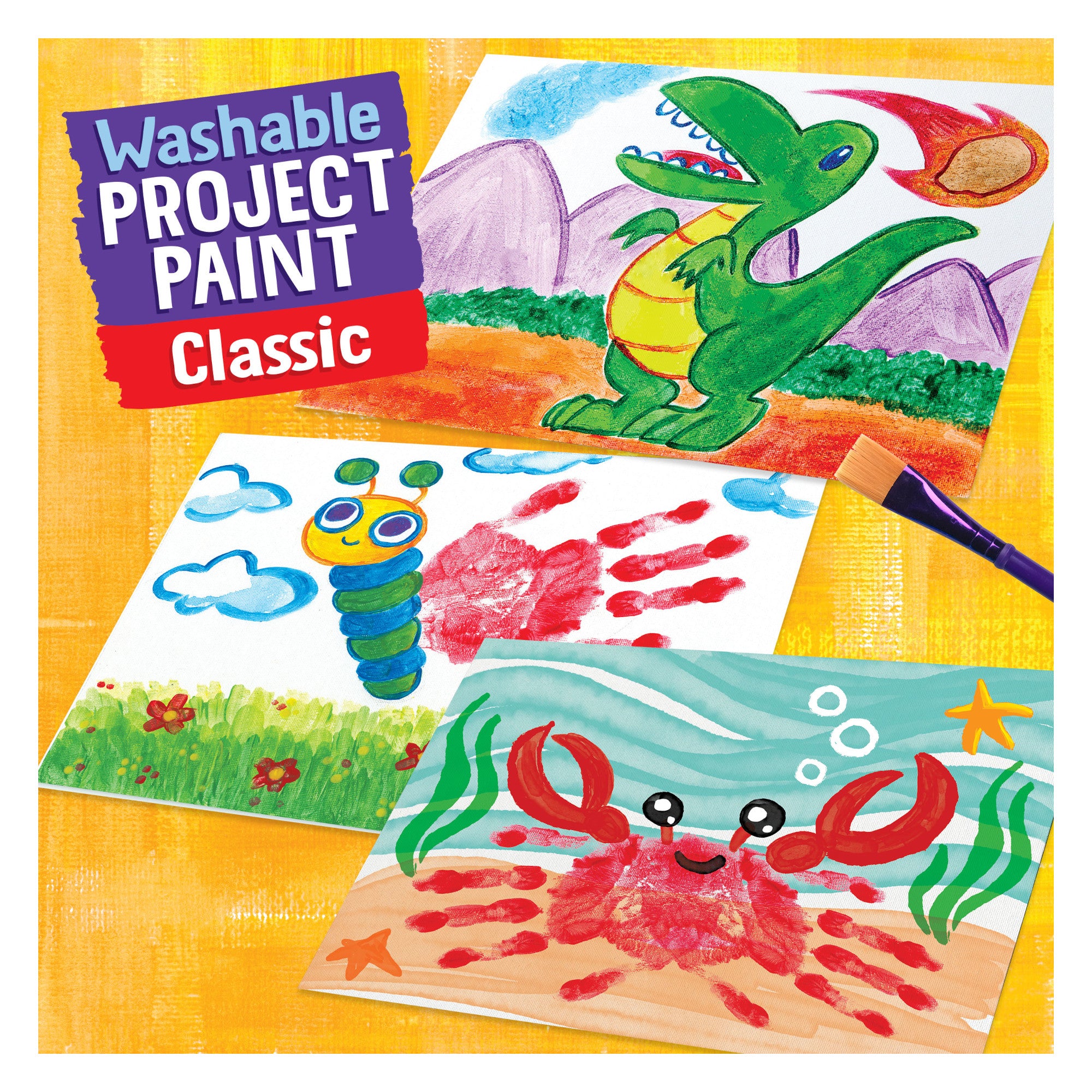 Crayola Washable Project Paint, 6 Count