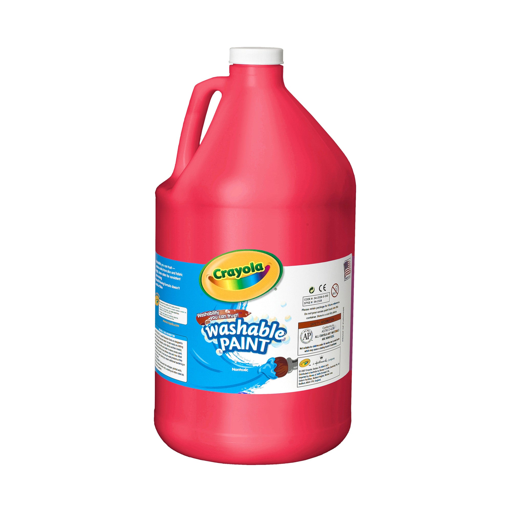 Crayola Washable Paint 128oz, Red