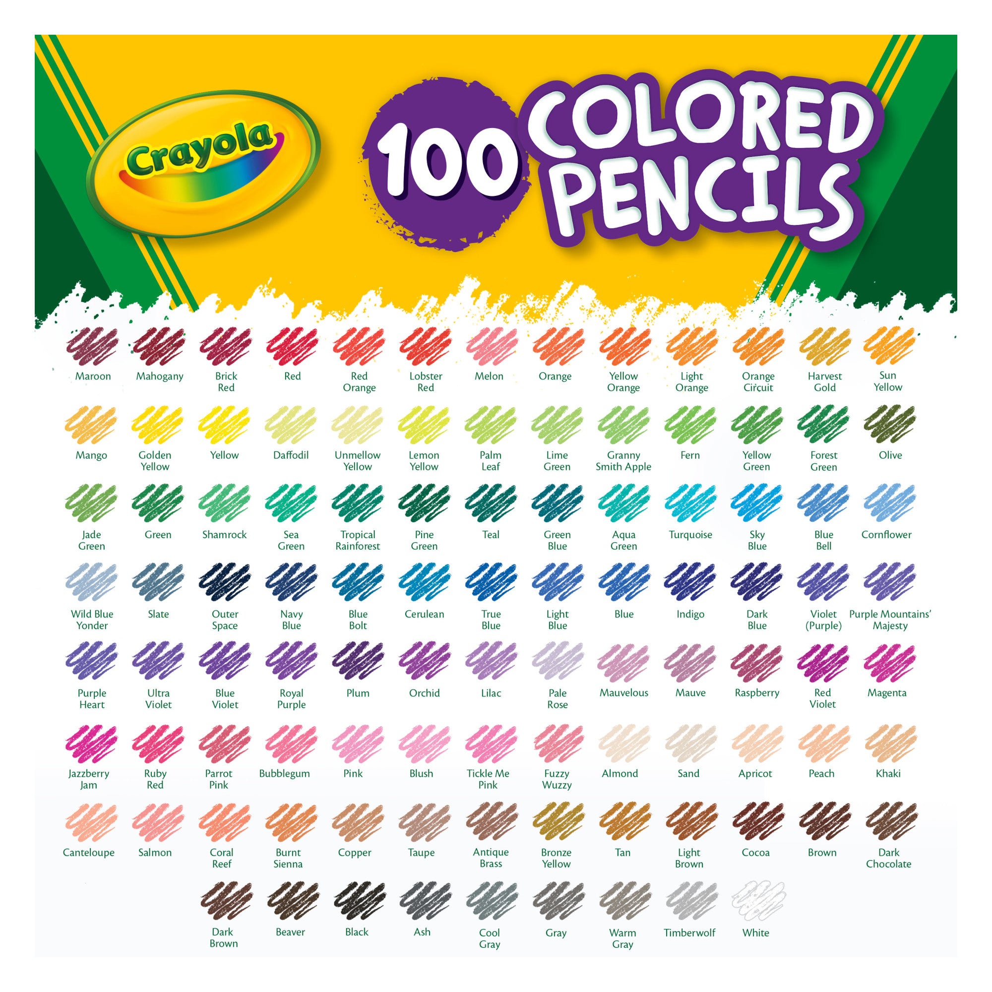 Crayola Coloured Pencils, 100 Count