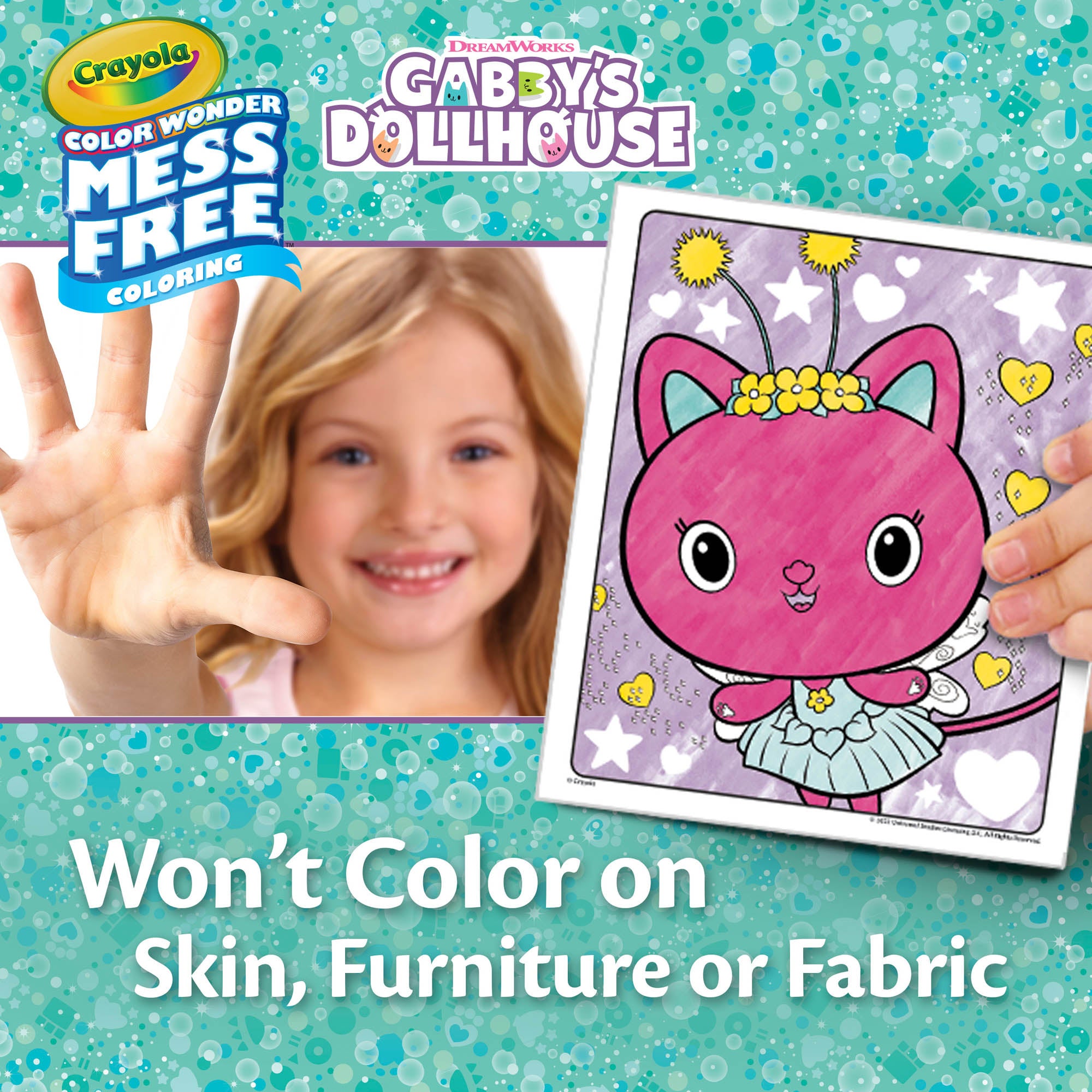 Crayola Color Wonder Mess-Free Colouring Pages & Mini Markers, Gabby's Dollhouse