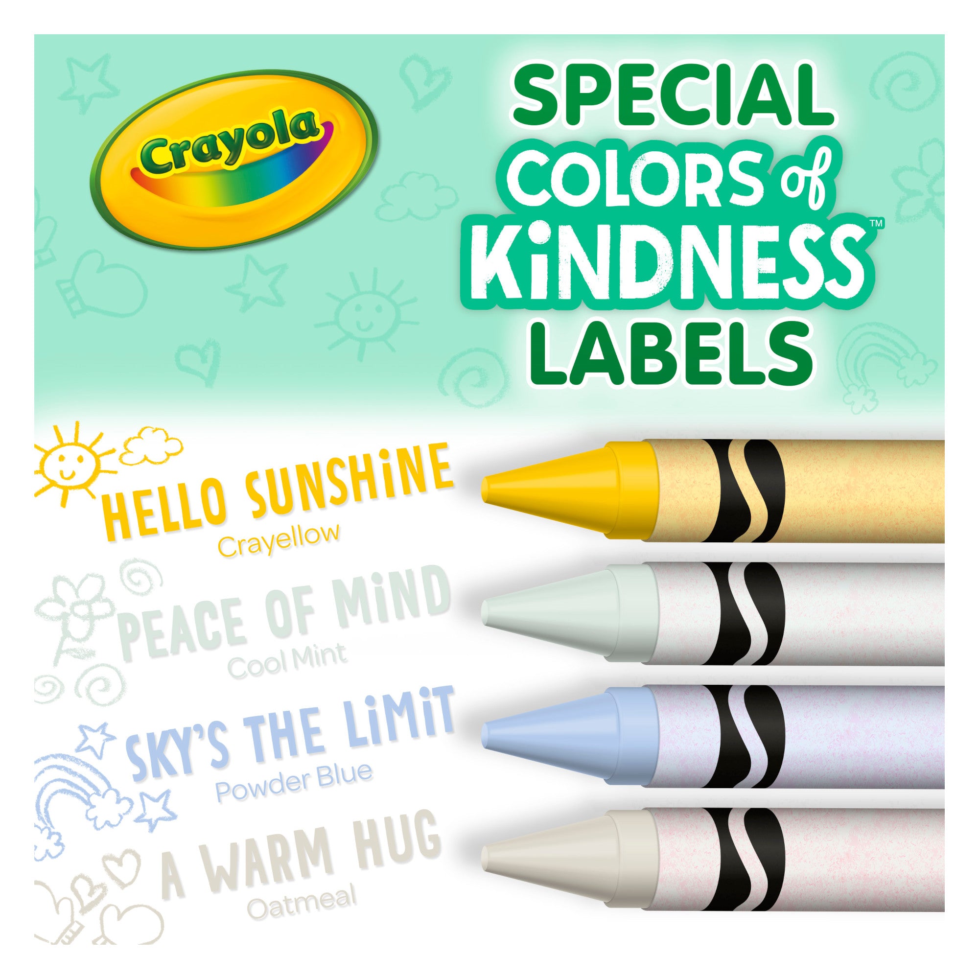 Crayola Colors of Kindness Crayons, 24 Count