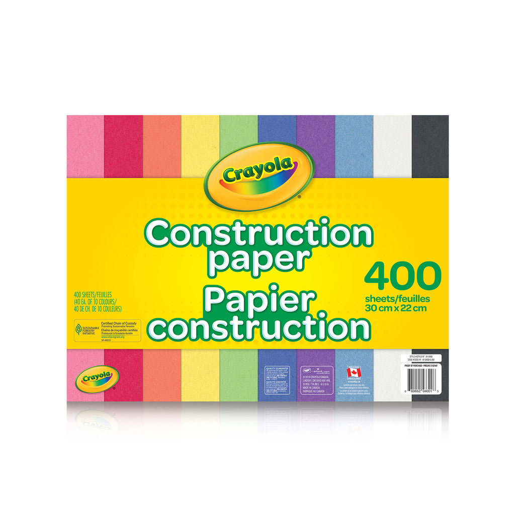 Crayola Project Premium Black Construction Paper, 50 Sheets