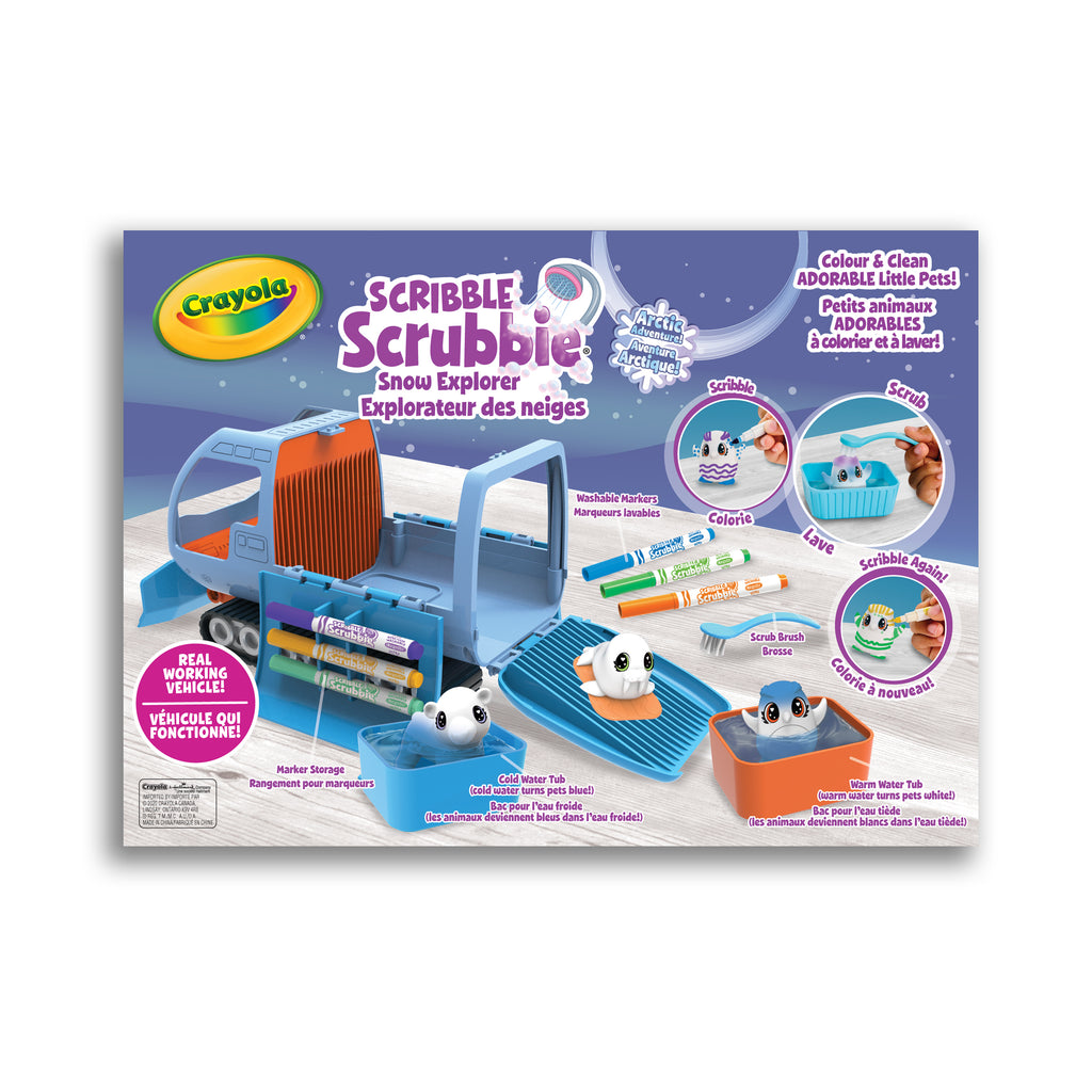 Crayola Scribble Scrubbie arctic-themed playset encourages kids to dream up  icy adventures and create colorful designs for their Scribble Scrubbies  Pets., By Crayola