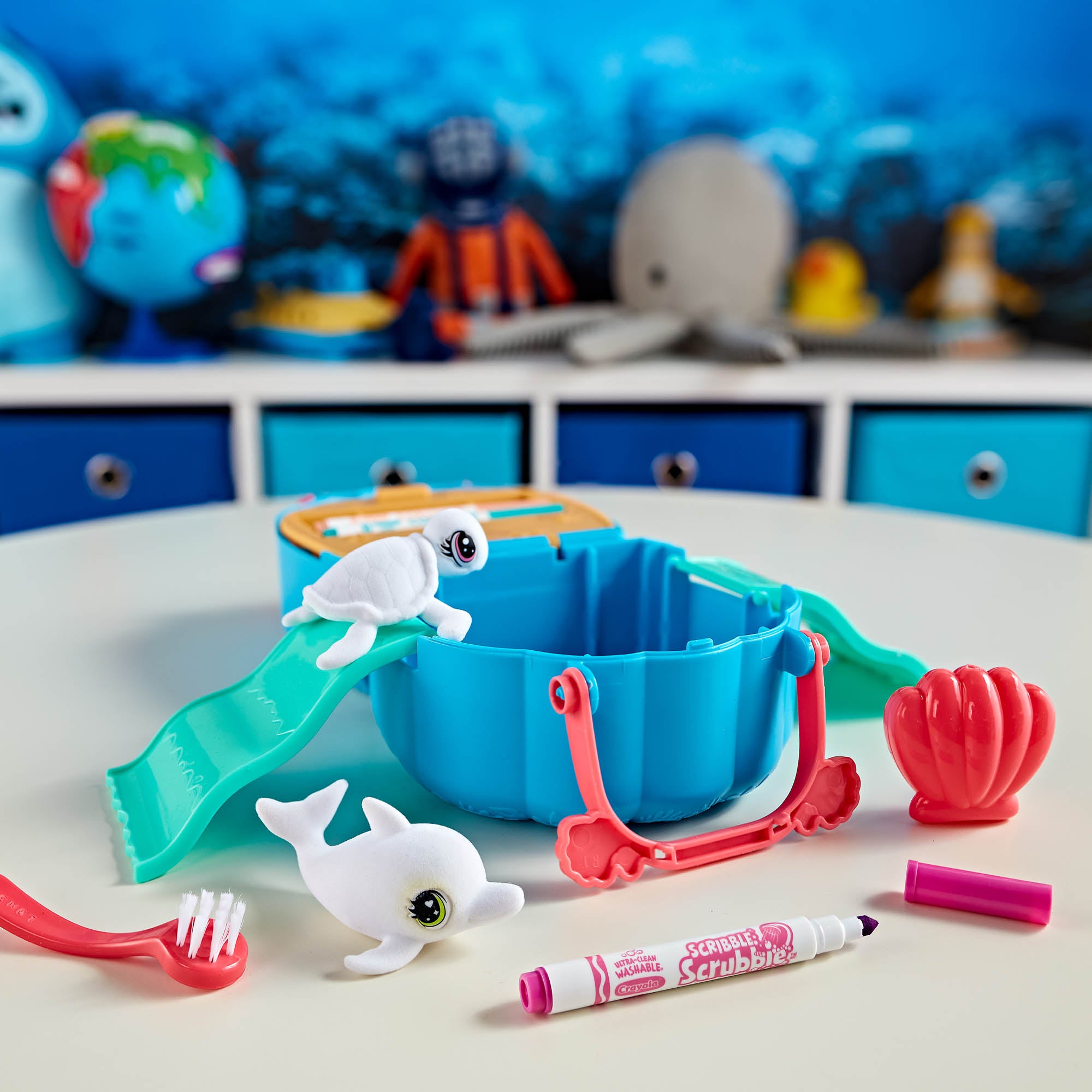 Crayola Scribble Scrubbie Ocean Pets Seashell Splash Play Set