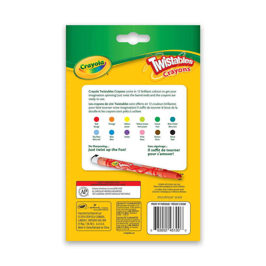 Crayola Twistables Crayons, Pack of 12
