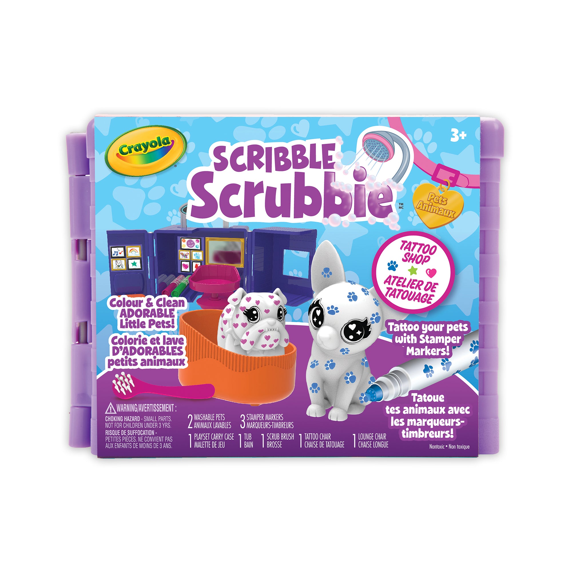 Crayola Scribble Scrubbie Pets Tattoo Shop Play Set