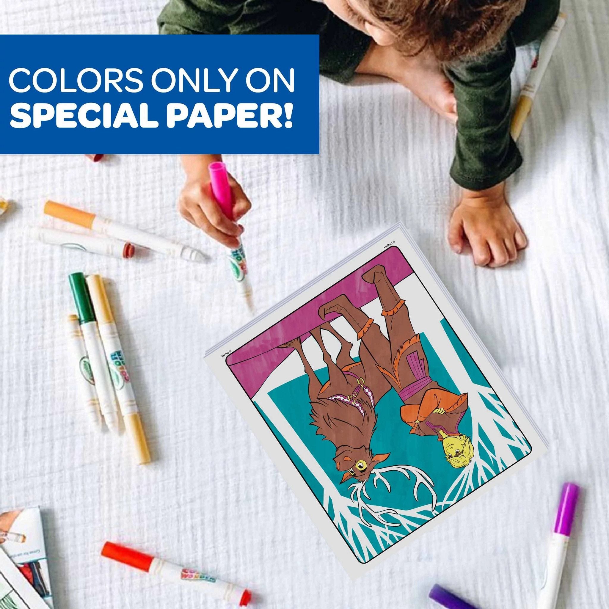 Crayola Color Wonder Mess-Free Glitter Paper & Markers Kit, Disney Frozen 2