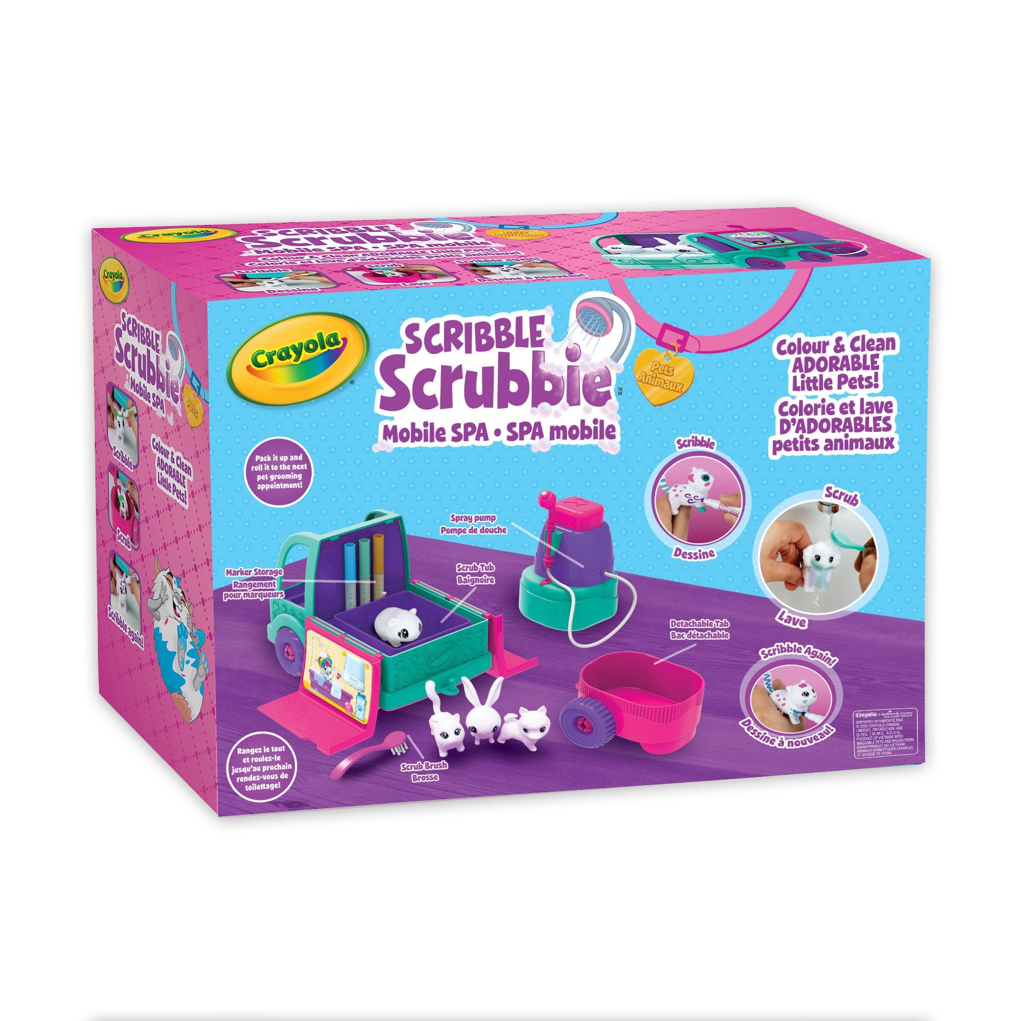 Crayola Scribble Scrubbie Pets Mobile Spa Play Set