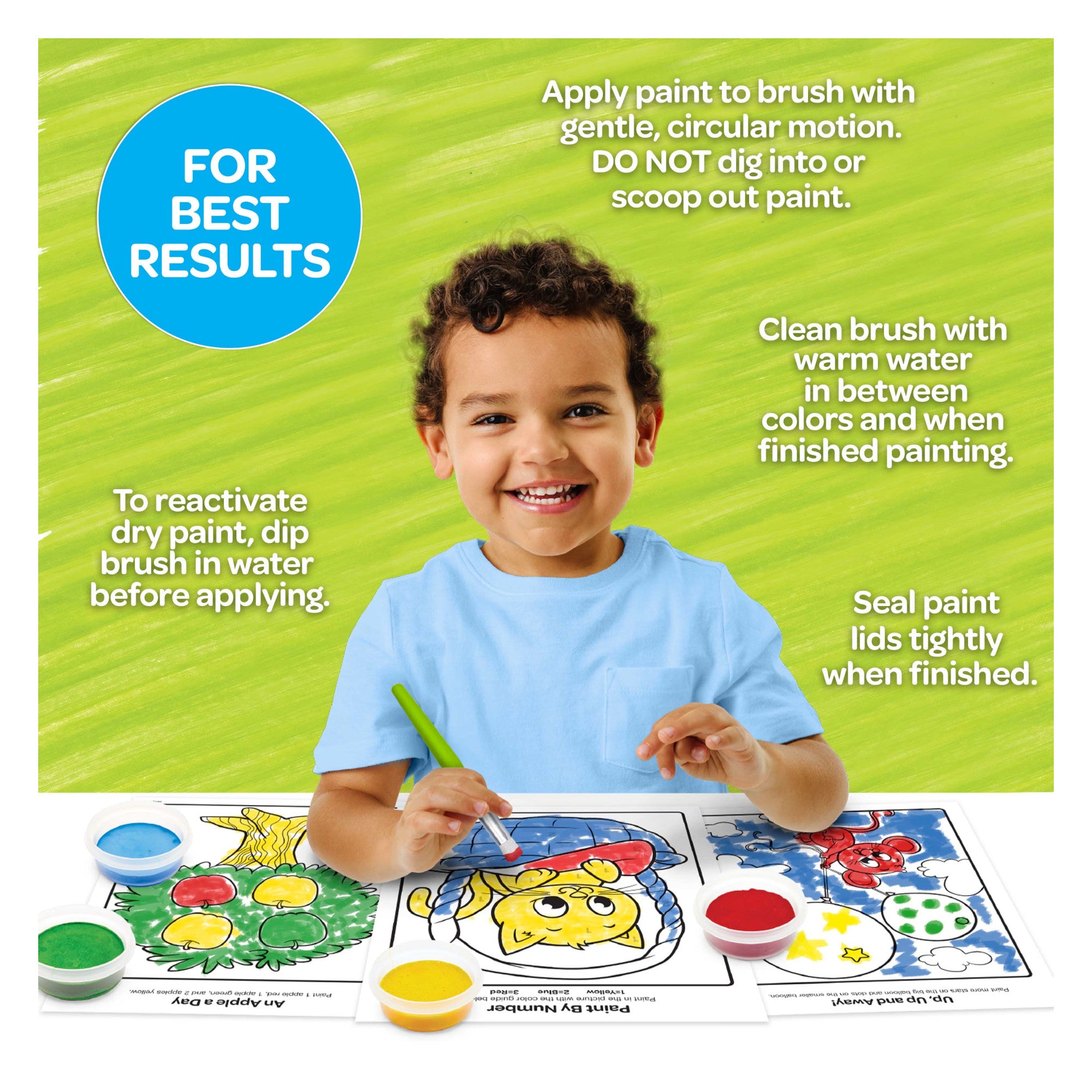 Crayola Young Artists Washable Spill Proof Paint Kit