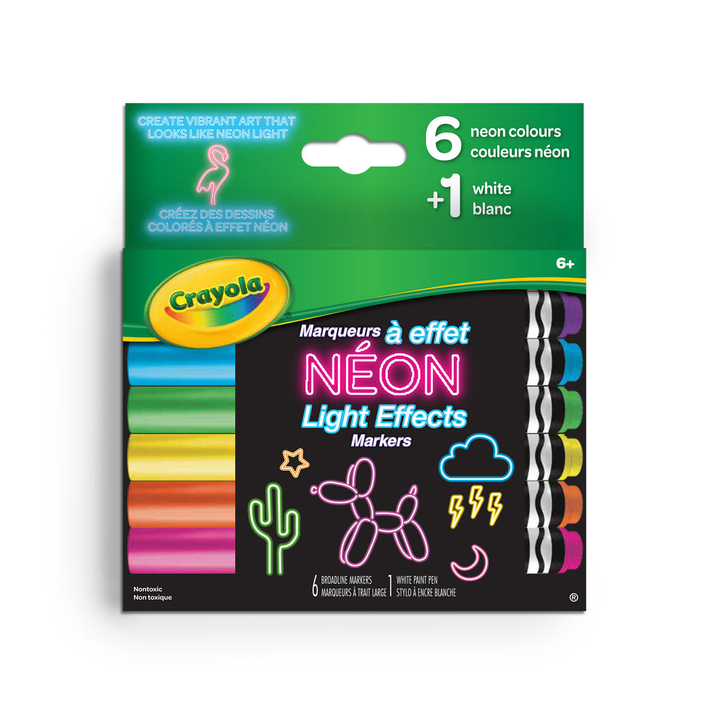 Crayola Ultra-Clean Washable Broad Line Markers, Tropical Colours