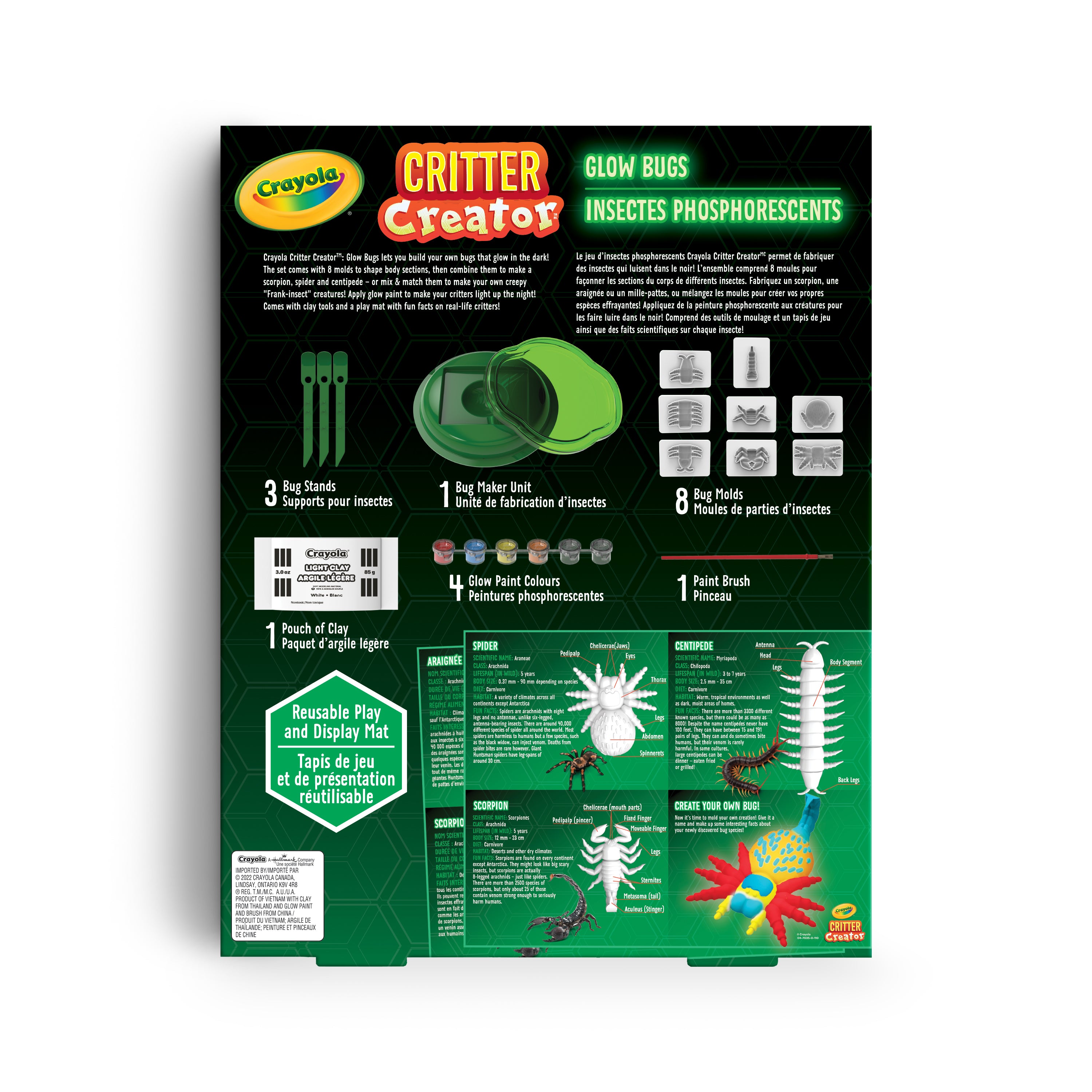 Crayola Critter Creator Kit, Glow Bugs