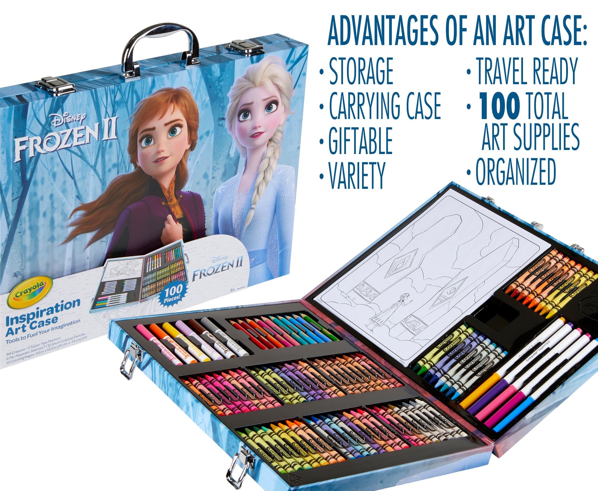 crayola frozen 2 inspiration art case