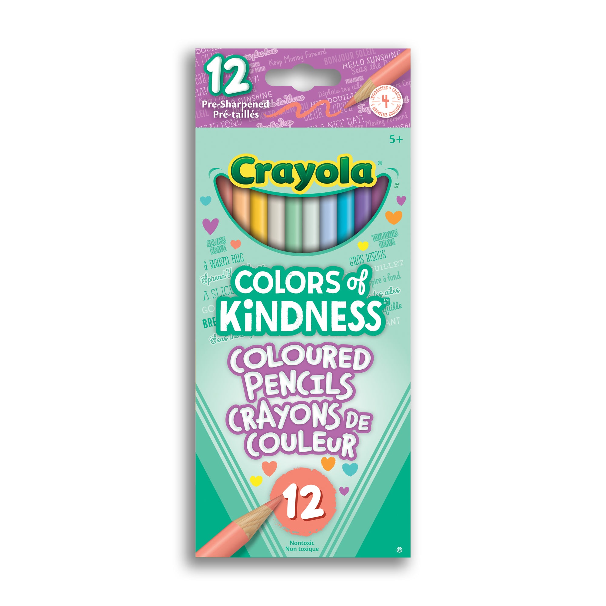 Crayola Colors of Kindness Coloured Pencils, 12 Count