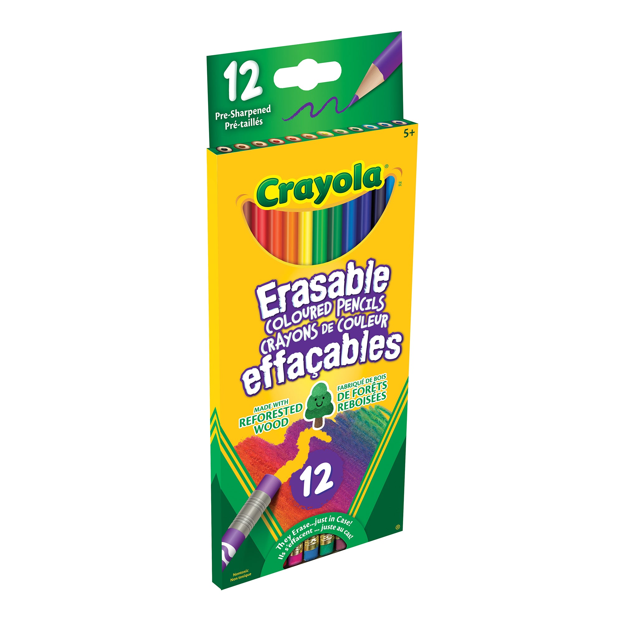 Crayola Erasable Coloured Pencils, 12 Count