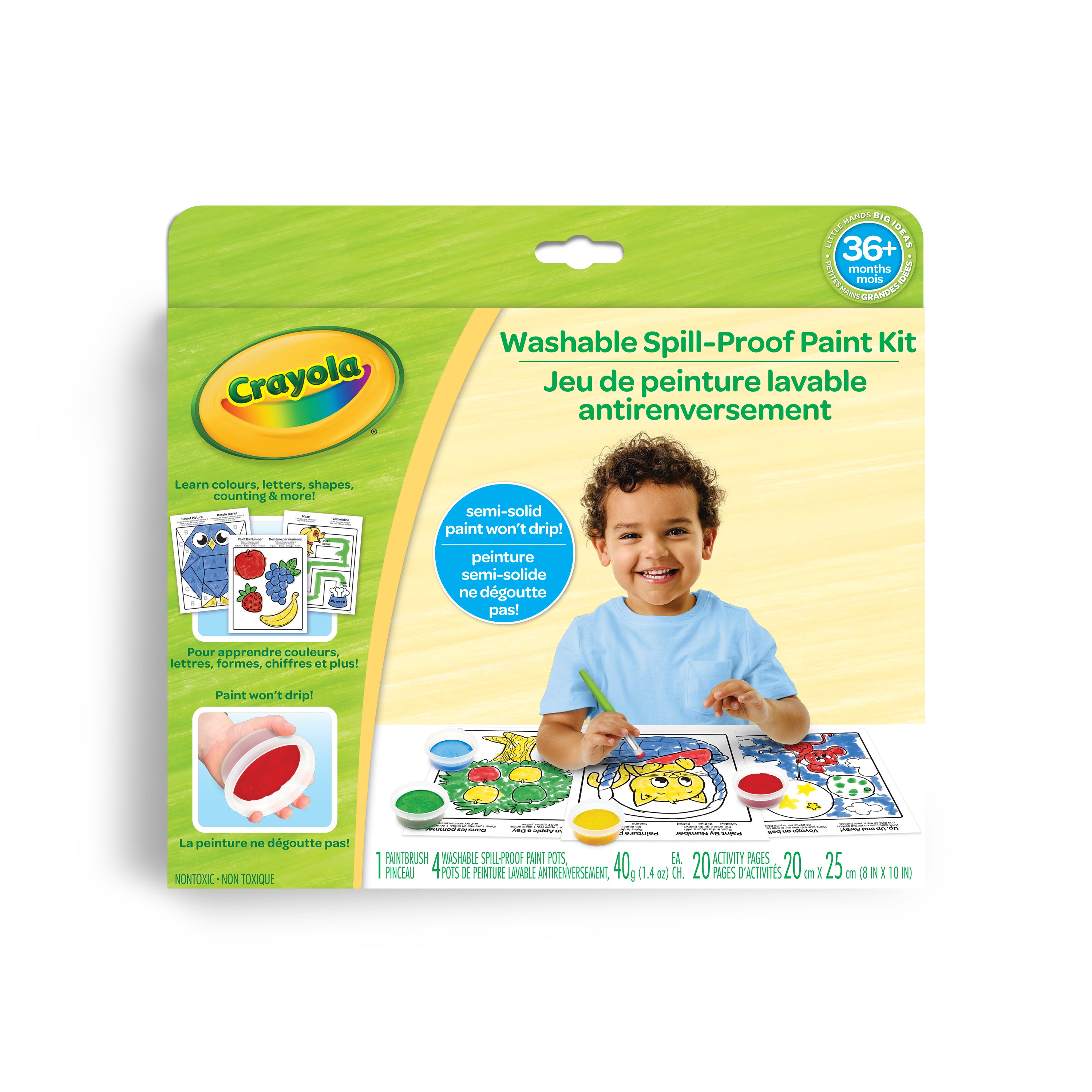 Crayola Young Artists Washable Spill Proof Paint Kit