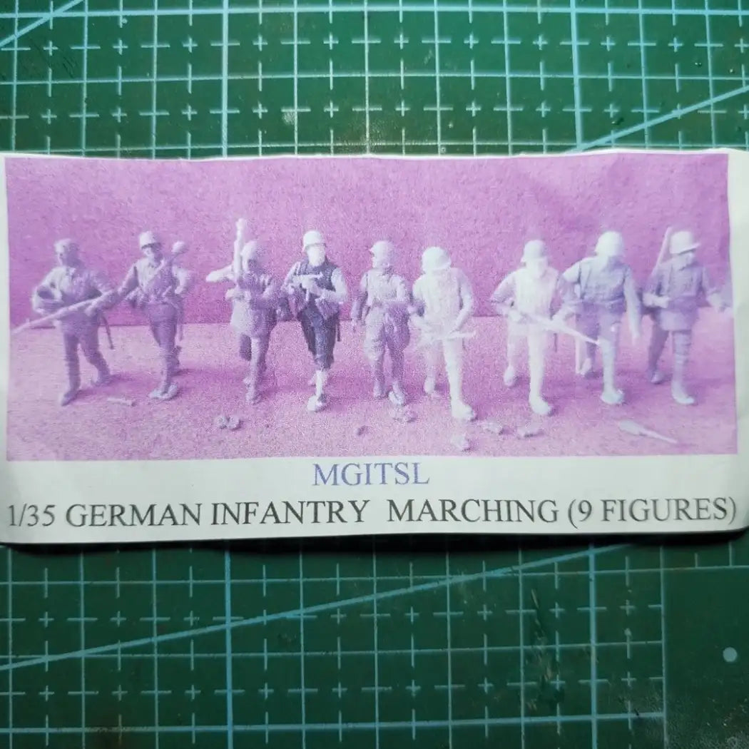 1/35 9pcs Resin Model Kit German Soldiers Infantry WW2 Unpainted