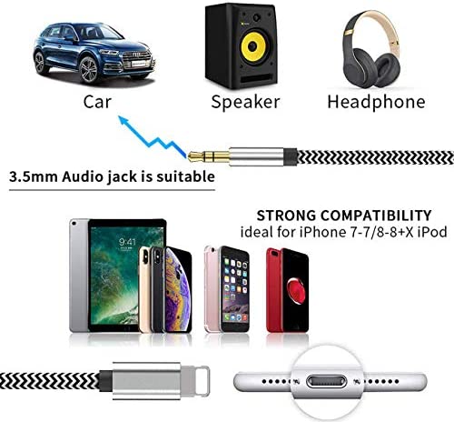 Pamflet Zonder twijfel kruipen 4 stuks Nieuwe versie] Aux-kabel voor iPhone-adapter naar 3,5 mm Aux-k –  Slimme Deals