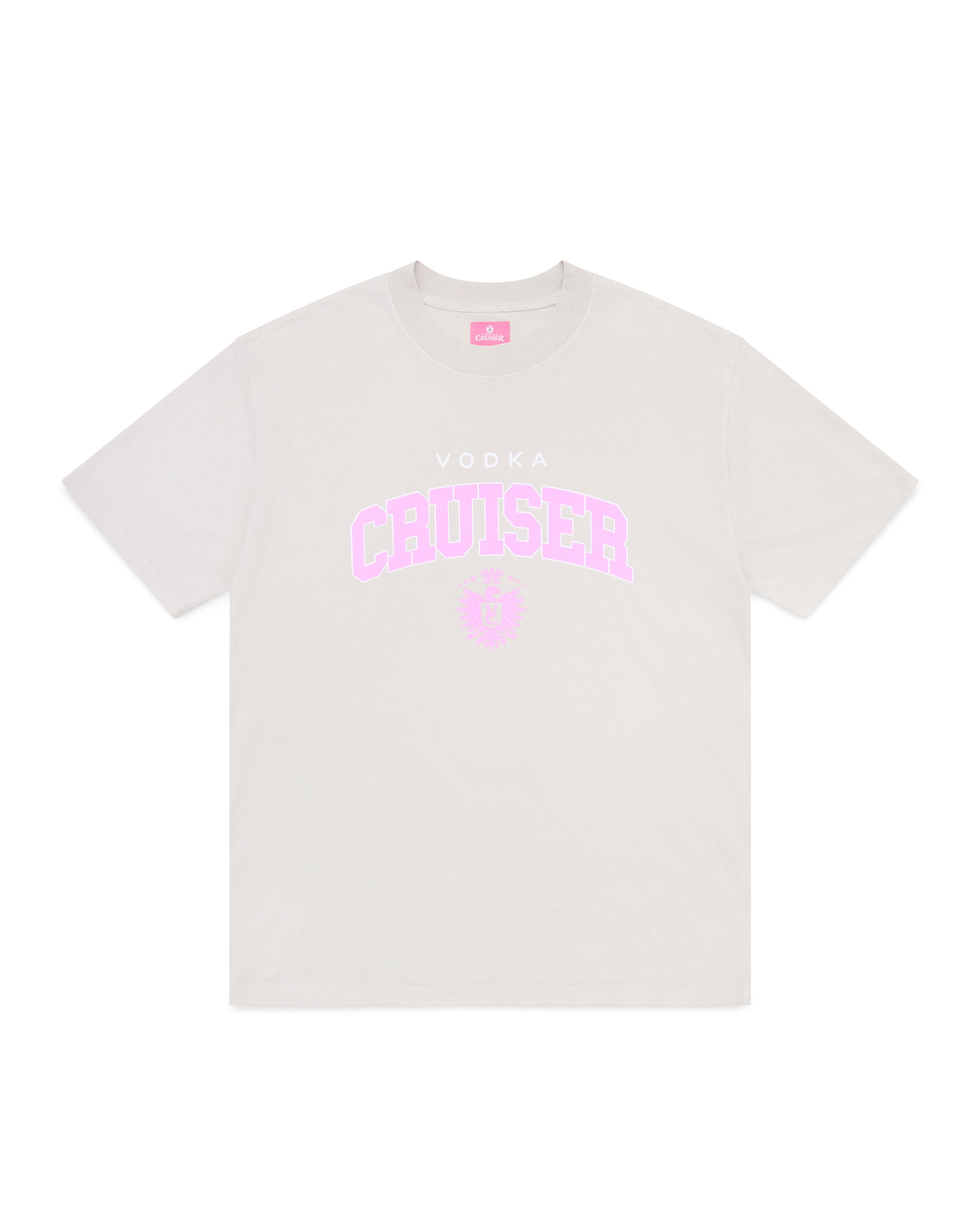 Vodka Cruiser Varsity Tee Light Product Shot