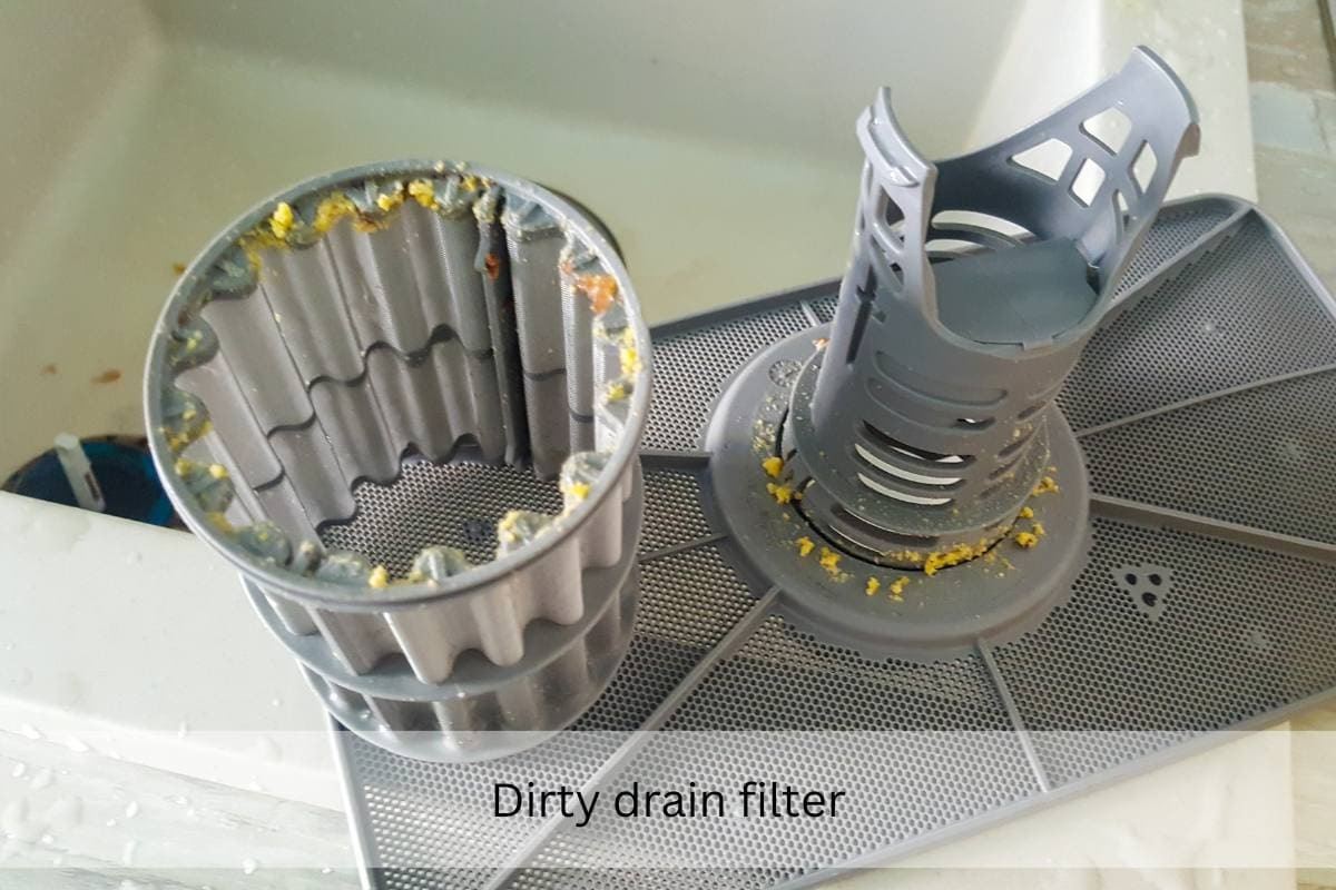 dirty drain filter