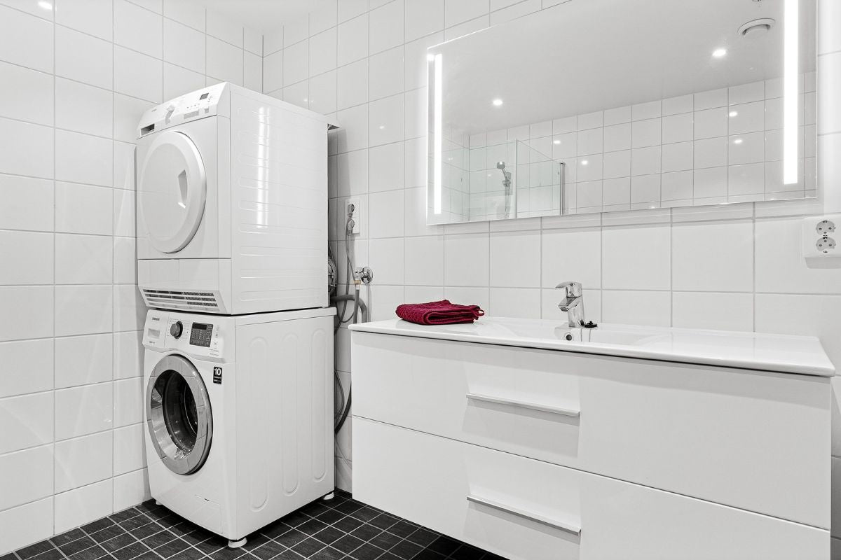 space saving laundry room