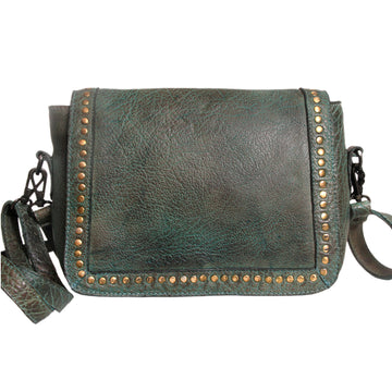 Harness Skirting Leather With Hand Carving Crossbody Bag - NMBGZ101
