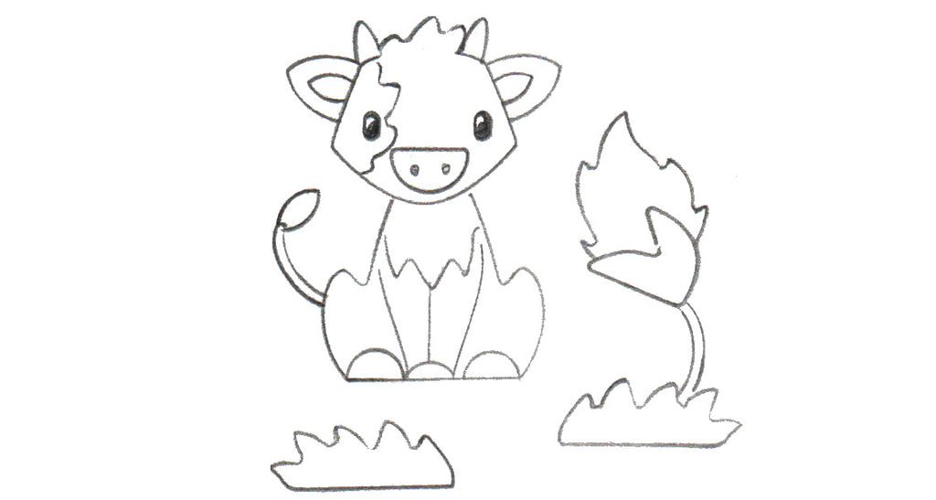 apprendre a dessiner animaux vache
