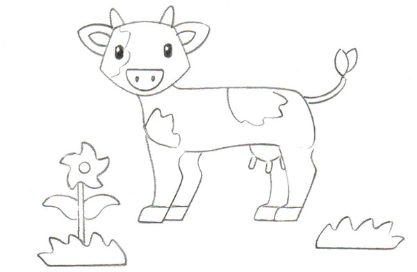 apprendre dessin vache