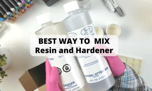 How to mix resin and hardener