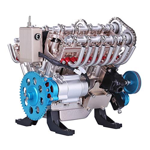 8 cylinder full metal car engine