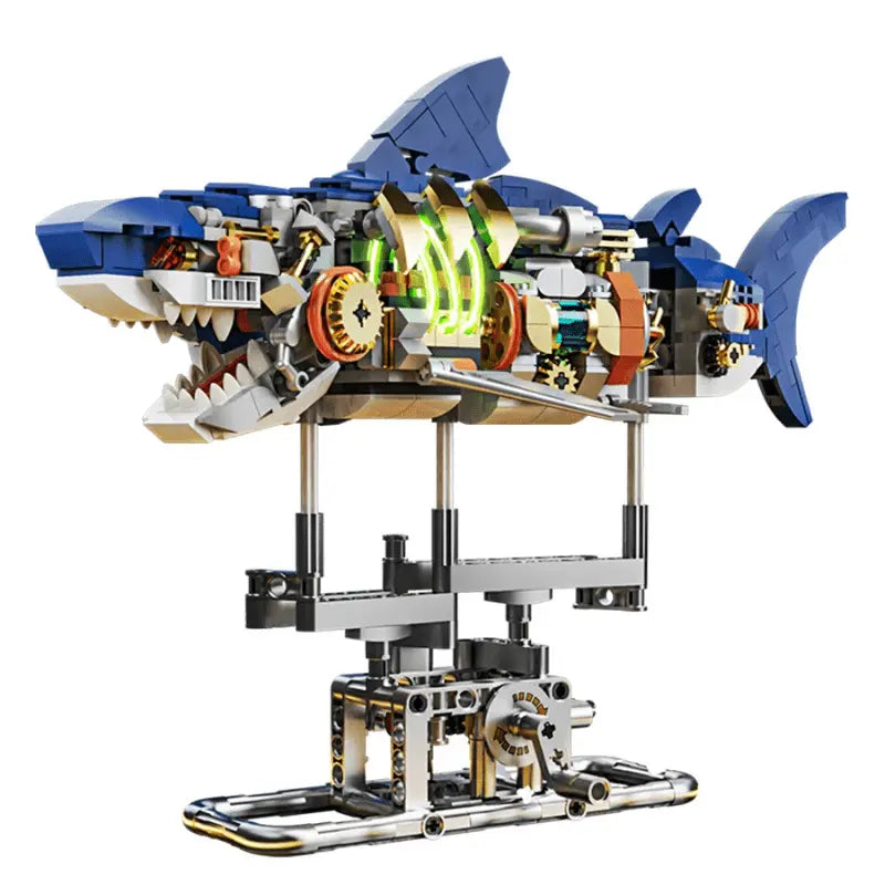 Mechanical Shark Building Set,  Shark Building Blocks,  Educational Toys,  Kids Building Blocks,  Geek Massivo Exclusive,  High-Quality ABS Plastic,  Creative Building Toys,  Safe and Durable Blocks,  687 Piece Building Set,  Children's Construction Toys,