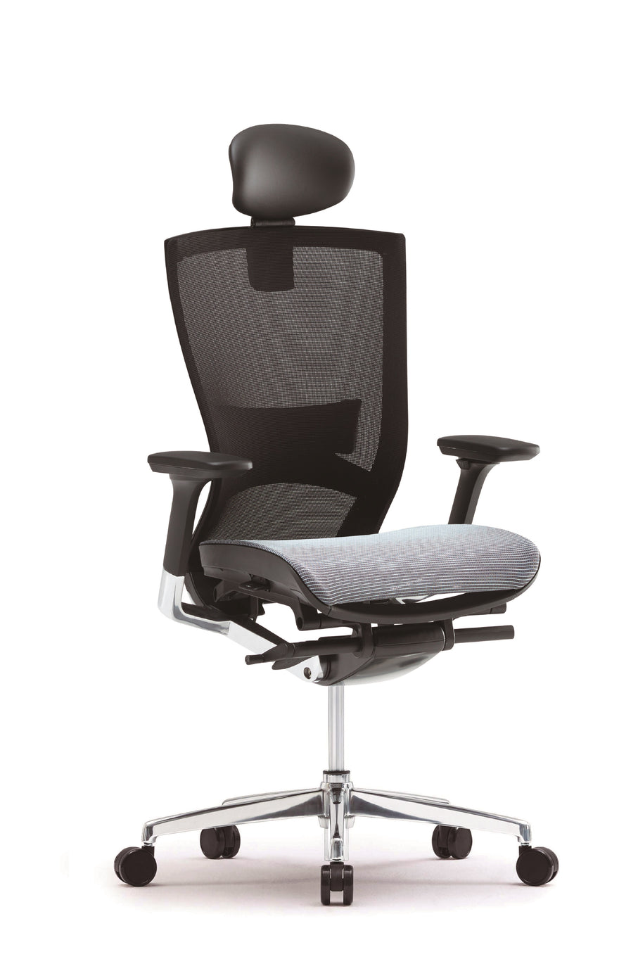 FURSYS T50 AIR Full Mesh Black Frame Ergonomic Office Desk Chair ...
