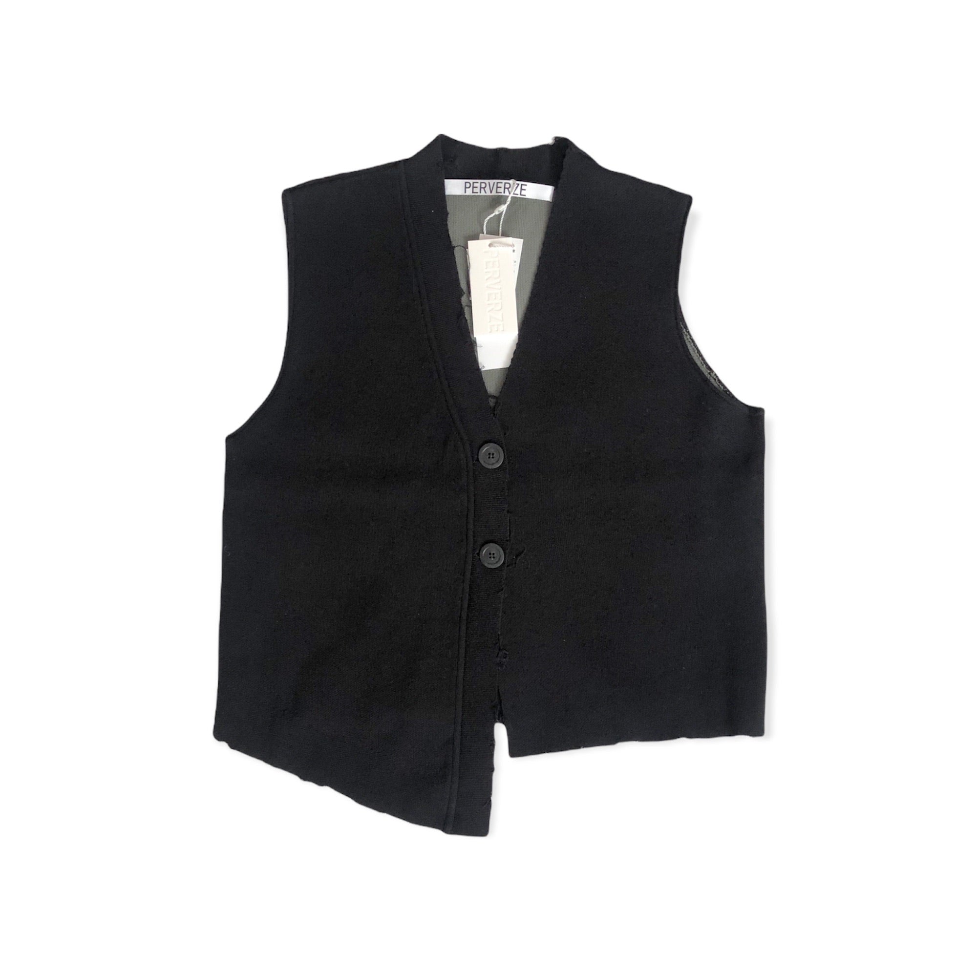 新品 PERVERZE Slip Sleeveless Knit / Black elc.or.jp