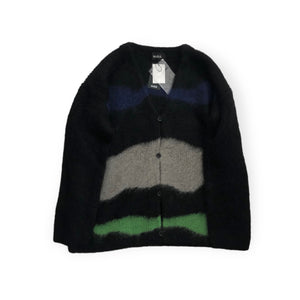 SODUK drawing knit cardigan / black