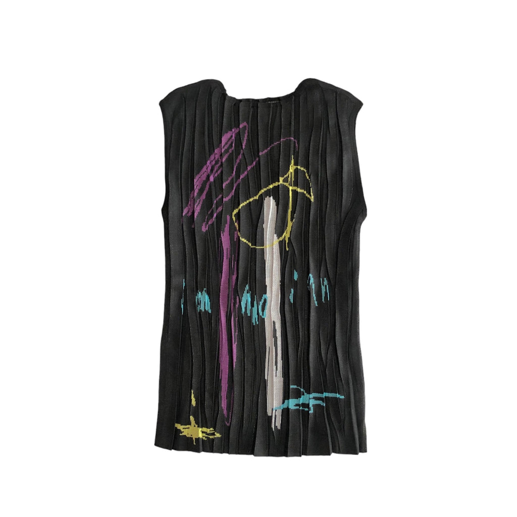 shrinked drawing tank top