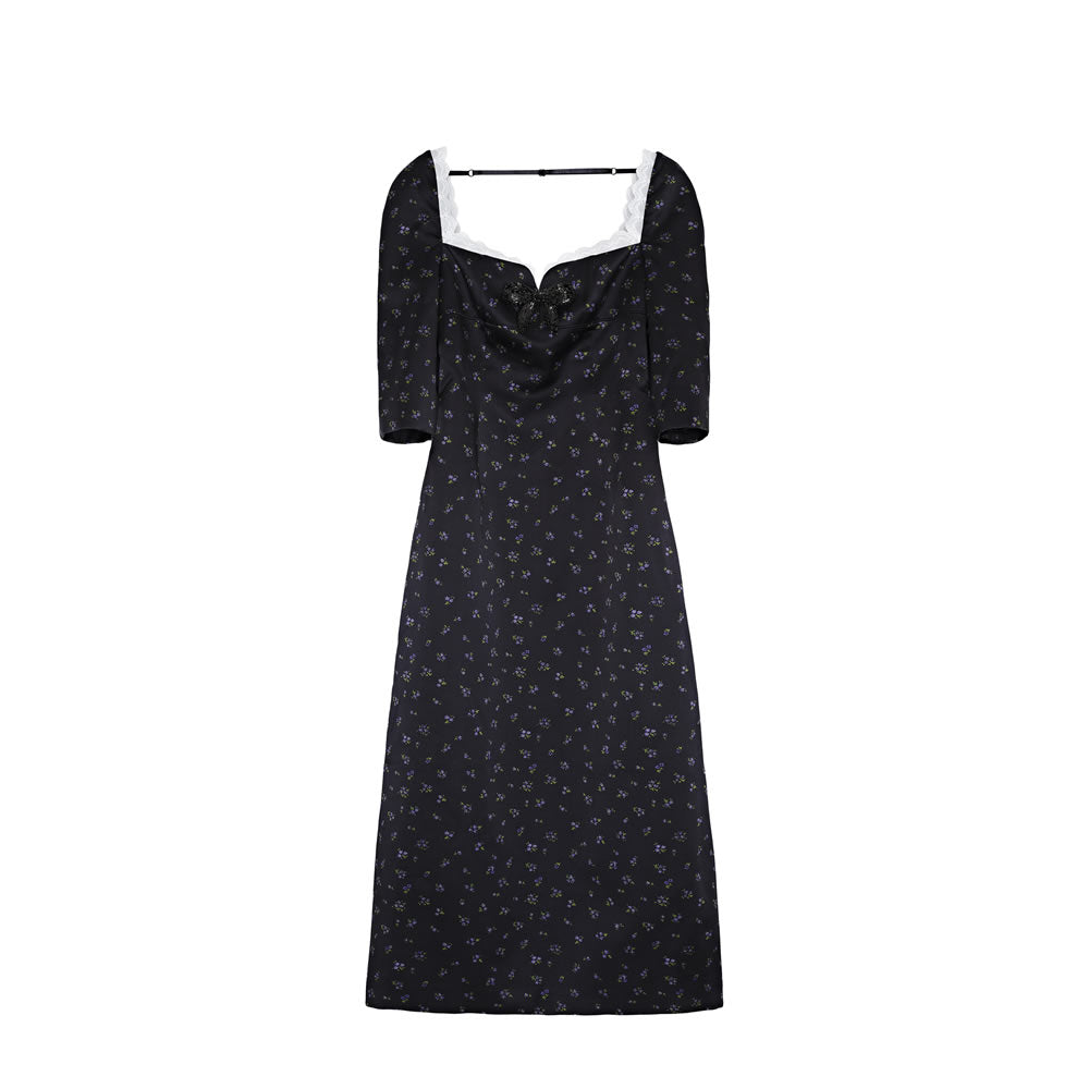 HAENGNAE CHIKUWABU KNIT DRESS / Black – dim at noon