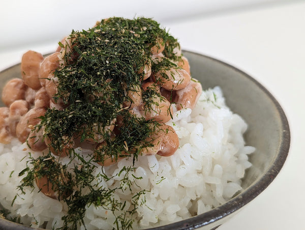 シーベジタブルの青のりふりかけ_納豆ご飯