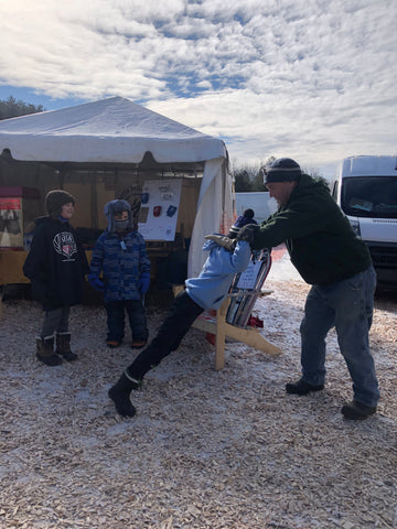 Ava Joyal at the 100th Anniversary Harris Hill Ski Jump in Brattleboro, VT Kid's Ski Jump Team USA