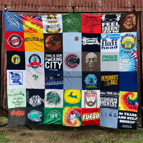 Phish, Bernie Sanders, Grateful Dead T-shirt Quilt, Memory Blanket, Joyaltee