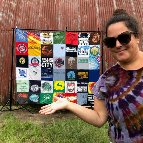 Alix Joyal of Joyaltee, Phish Concert t-Shirt Memory Quilt