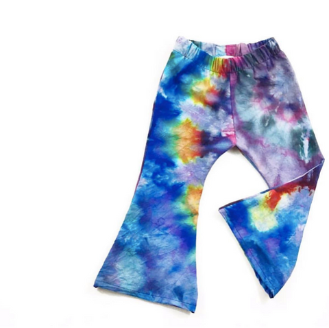 Alix Joyal Joyaltee Brattleboro Flea Gallery Walk Upcycled Pants and Tie Dye