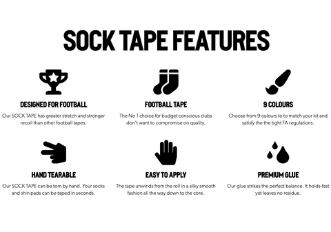 Grippy Football Sock Tape Features