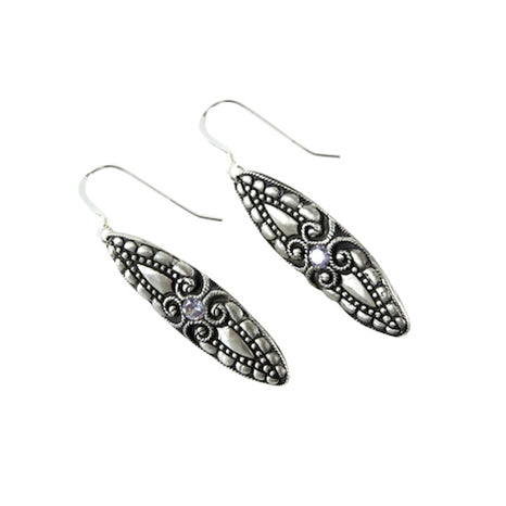 silver clay earrings