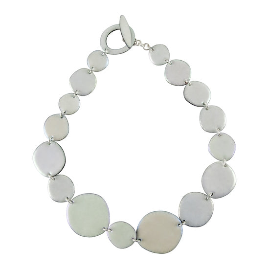 enameled pearl necklace