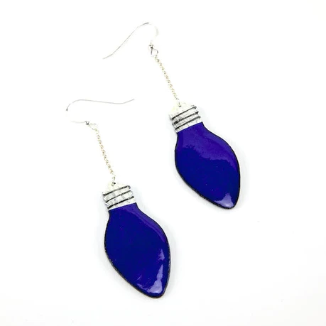 enameled ornament earrings