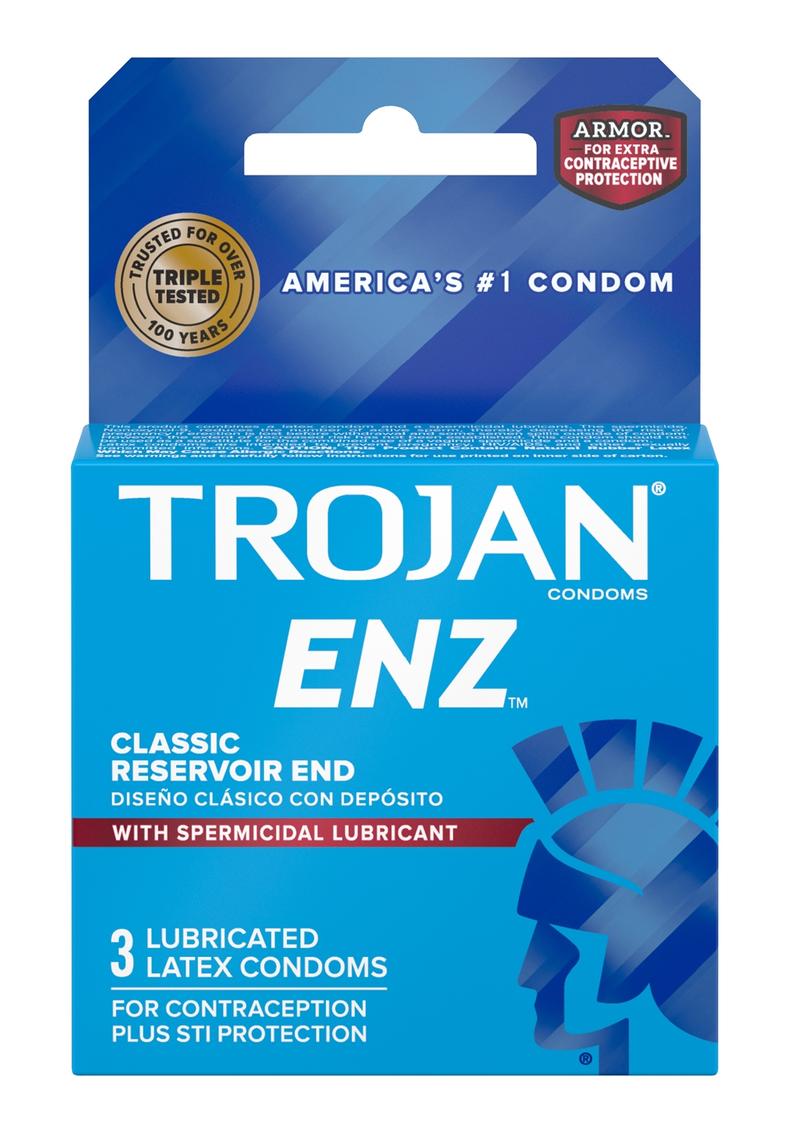 Trojan Enz Condom with Spermicidal Lubricant
