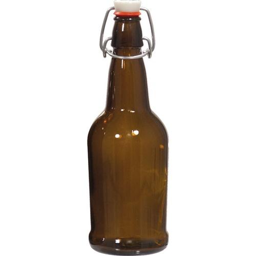 Glass Jug w/ Screw Top Finish | Finger Grip Handle | Champagne Green | 1  Gallon | 128 oz