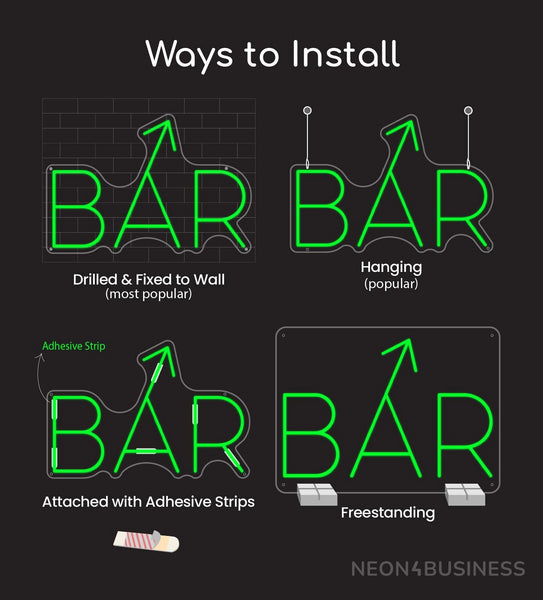 WAYS TO INSTALL LED NEON SIGN