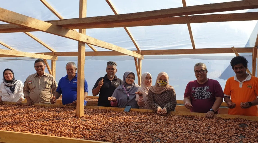 Koptan Masagena, Indonesia Cocoa Cooperative - Leadership at new drying beds