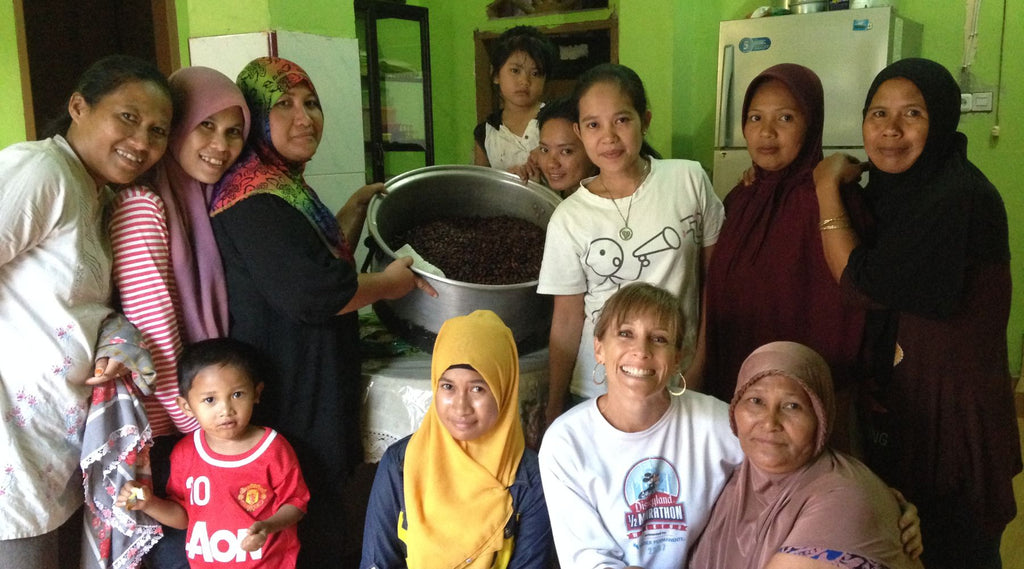The first group of women I worked with - Koptan Masagena, Indonesia Cocoa Cooperative - Women's Team first experiment