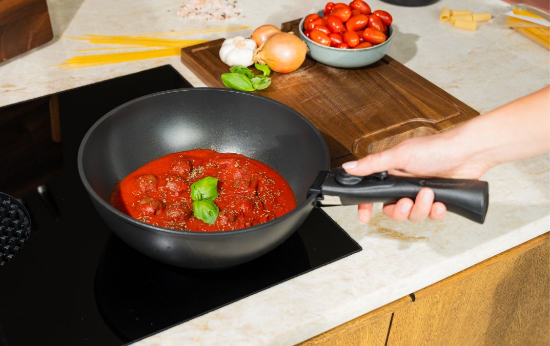 CookingTotem®, 5-Delige Stapelbare Non-stick Pannenset